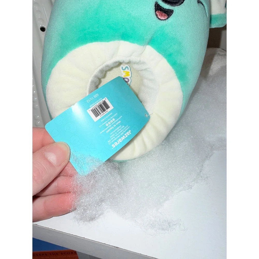 Squishmallows Teal Koala Plush‎ Slippers Size 11-12 Kids
